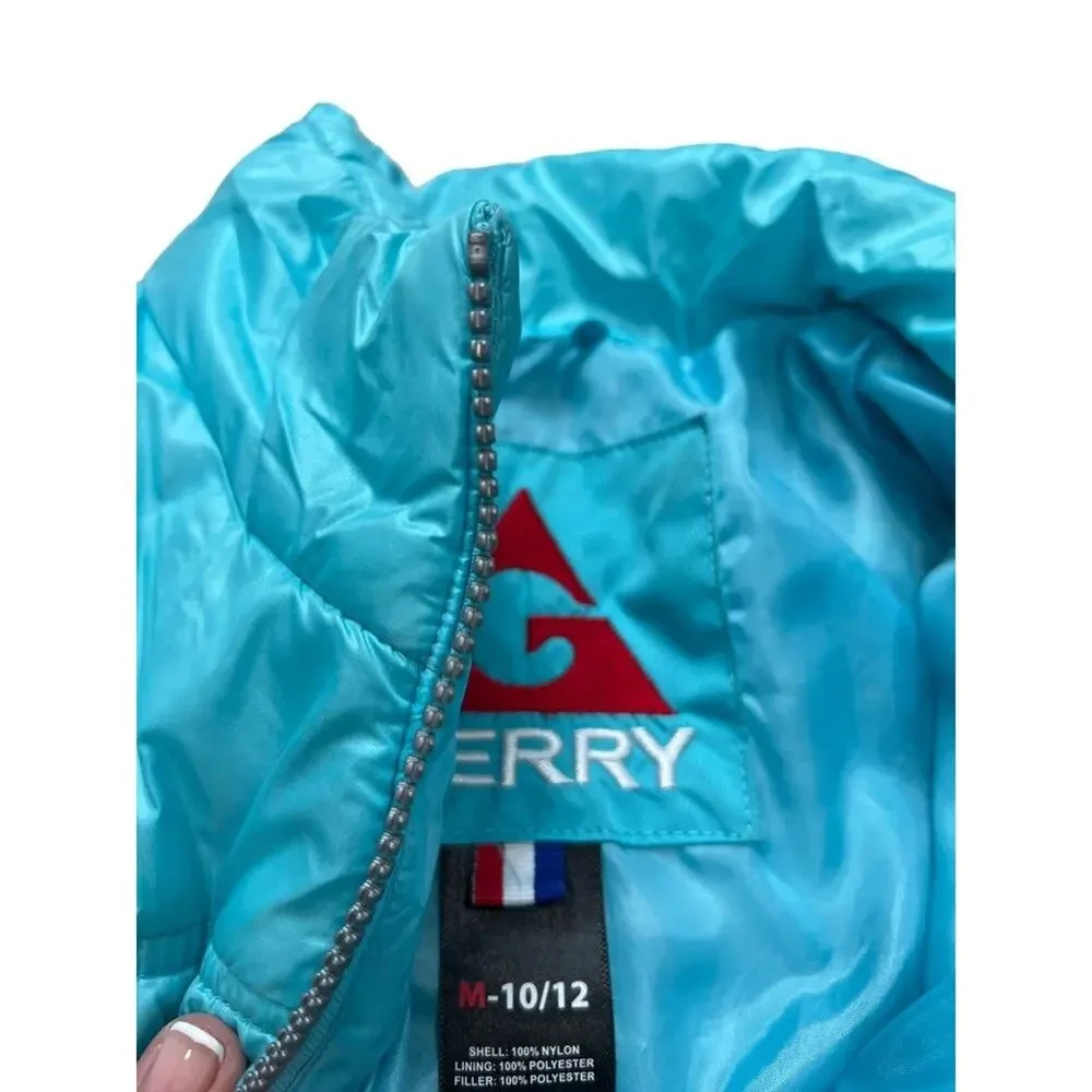 Gerry Girls Size M (10 -‎ 12) Blue Coat Jacket Lightweight Full Zip
